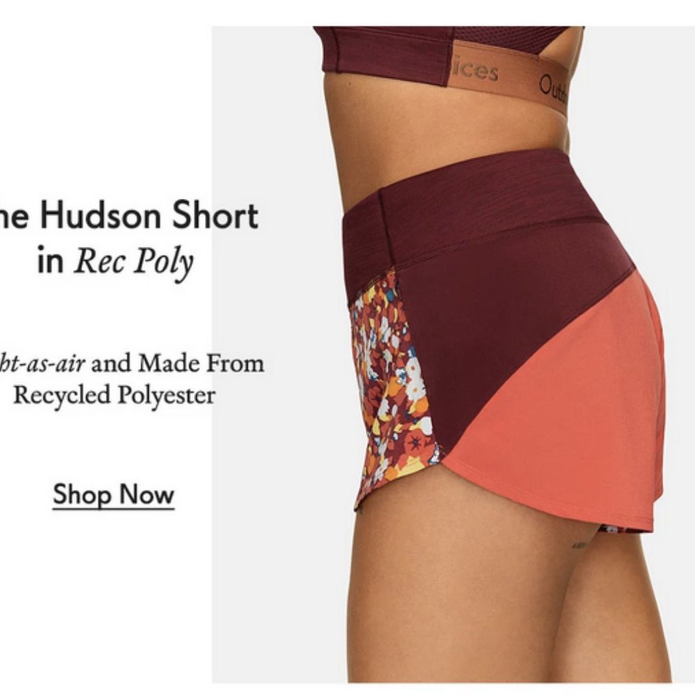 Outdoor Voices Hudson Shorts in Paprika Blooms - Picture 2 of 11